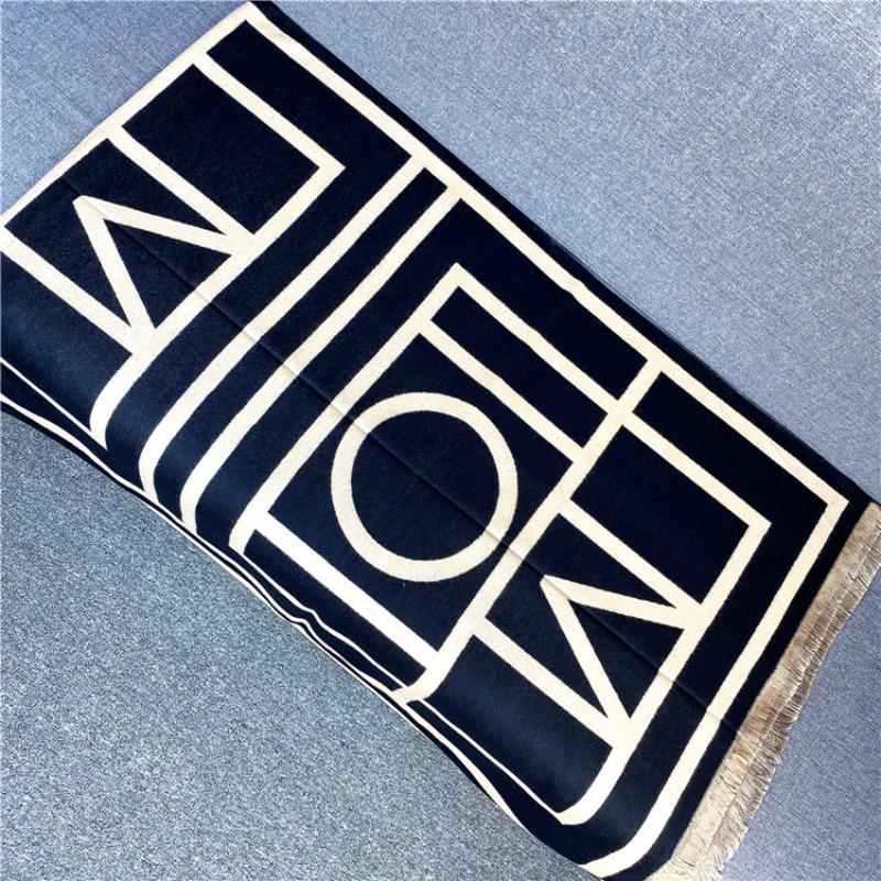 New Scarves for Autumn and Winter, Dual-purpose, Thermal Air-conditioning Shawl, Thickened Long Geometric Scarf.