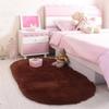 Bedroom Decoration Anti-Slip Home Oval Fluffy Soft Plush Carpet Floor Mat Area Rugs Bedside Shaggy