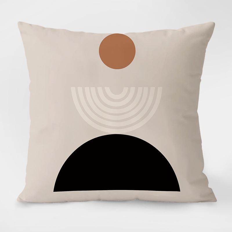 Simple Geometric Pattern Pillowcase Dormitory Decoration Office Living Room Sofa Home Pillowcase