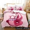 Комплект постельного белья Monster Musume Single Twin Full Queen King Size Bed Set Adult Kids Bedroom Duvet Cover Sets 3D Anime Bed Sheet Set