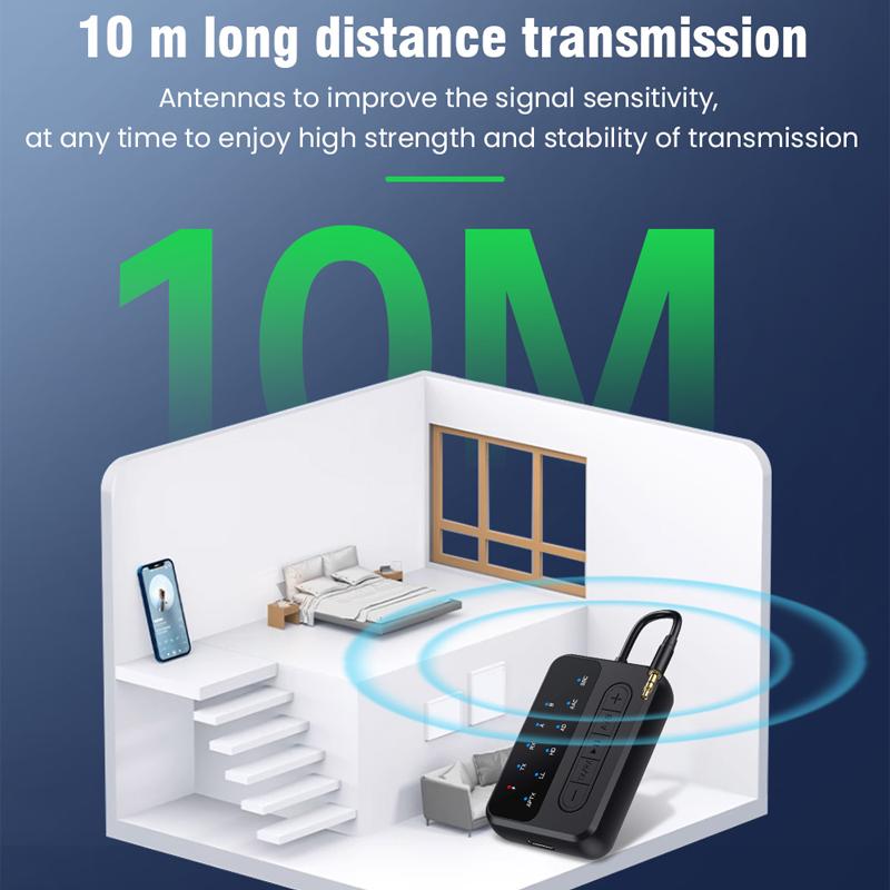 AptX Bluetooth аудио передатчик приемник 3.5MM AUX aptX-Adaptive AD/HD/LL AAC HiFi многоточечный беспроводной адаптер для ТВ ПК автомобиля