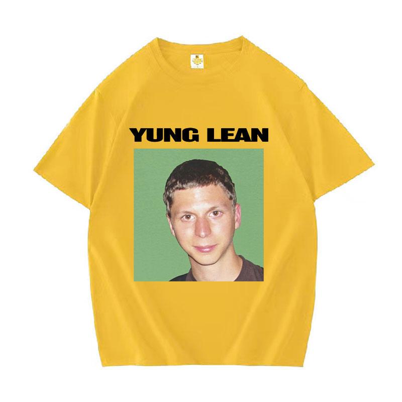 Смешная футболка с принтом Yung Lean Мем Мужская Мода Повседневная Футболка с коротким рукавом Унисекс Высокое Качество 100% Хлопок Оверсайз Футболка