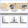 4/6/10PCS 90 Degree Cabinet Hinges No-Drilling HoleHydraulic Buffer Hinge Kitchen Cabinet Cupboard Hinges Furniture Hardware
