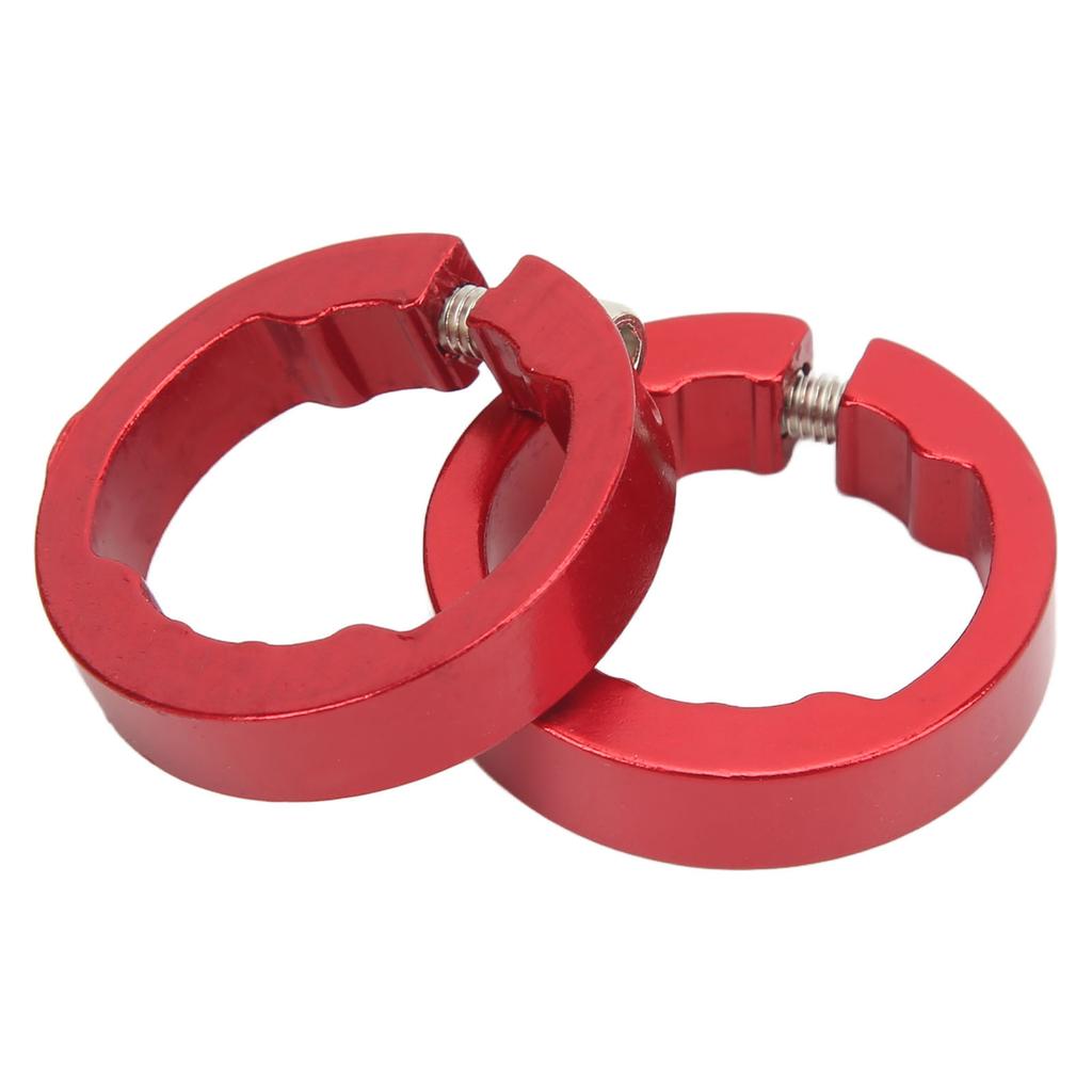 2Pcs Bike Grips Clamping Rings Aluminum Alloy Beautiful Practical Bike Grip Lock On Clamps for