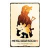 DORA Металлическая табличка Metal Gear Solid Red Alert Металлическая табличка Постер Настенная живопись Ретро Паб Гараж Металлическая табличка Постеры