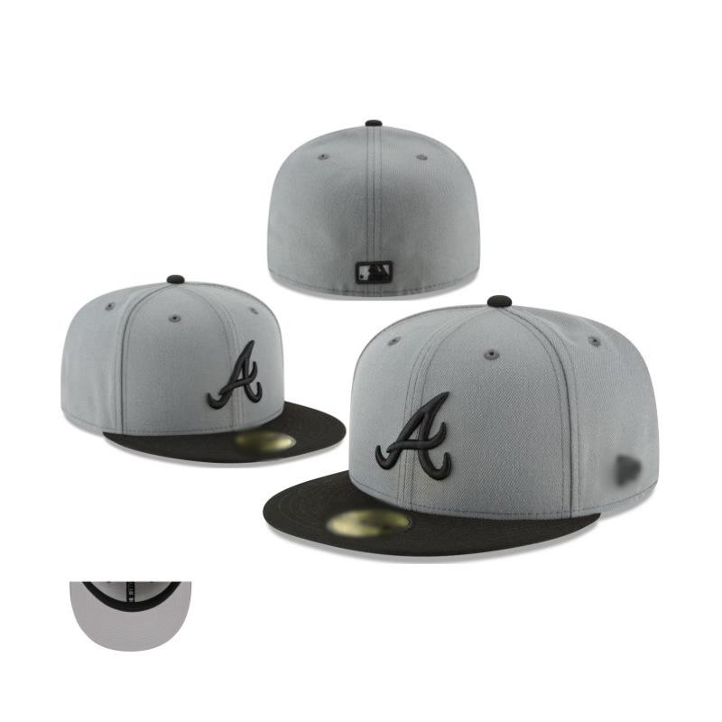 New baseball flat-brim cap, American sports league closed cap, fashionable size