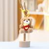 Cute Bear Stuffed Animal Plushie With Short Velvet Fur Keychain For Women Decor