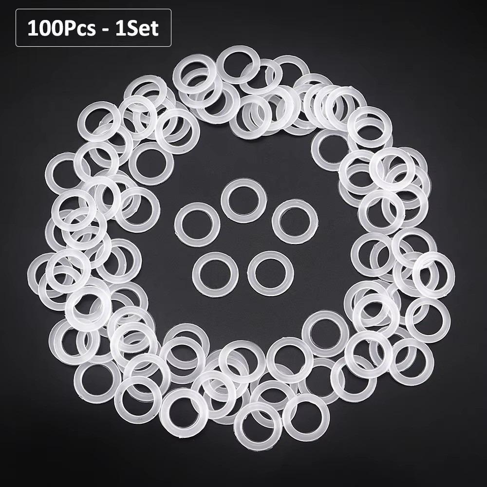 Пластиковые кольца-петли для вязания крючком 2 см круглые полупрозрачные резиновые кольца для вязания крючком и плетения кольца-соединители для фиксации кольца кольца для проектов по вязанию