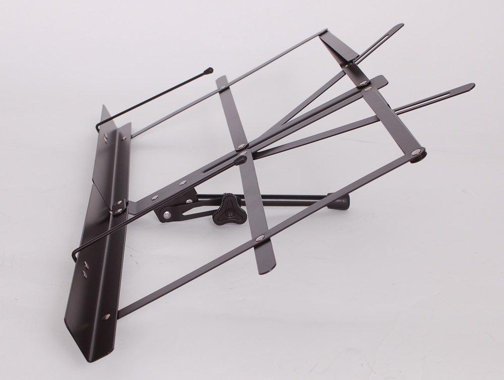 KC Tabletop Music Lightweight Set of 20 Case Stand, Steel, MS-140/BK, Black, (Soft Included)