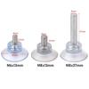 10Pcs Bathroom Transparent Kitchen Holder Rails Nut Suckers Wall Hook Suction Cup Screw Wall Rack