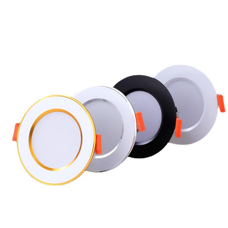 Recessed Led Downlight Ultra Thin Silver White Golden Led Ceiling Lamp 3W 5W 9W LED Spot Light Lighting For Living Room Bedroom