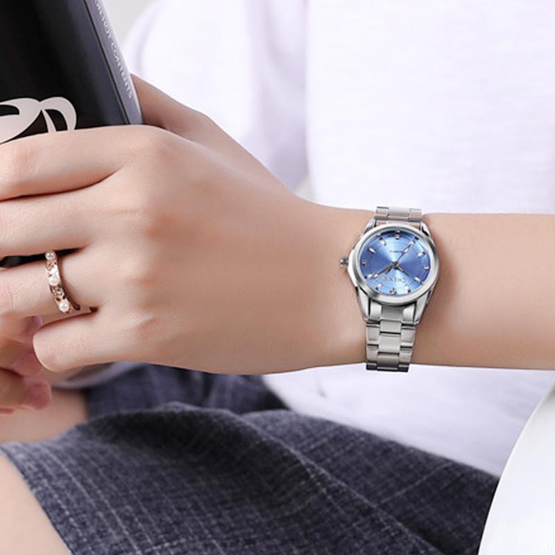 Fasinon Elegant Women Casual Watches Pink Rhinestone Simple Minimalism Lady Quartz Wristwatch 3ATM Waterproof CHENXI Brand Clock