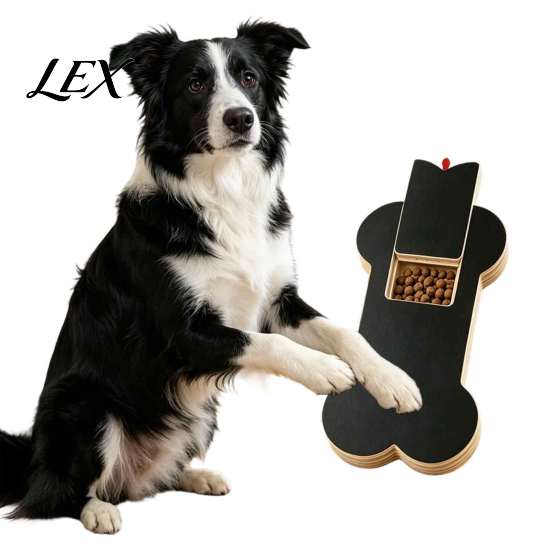 Wooden Pet Paw Care Station Adjustable Dog Scratch Board with Treat Box, Nail File Scratching for Dogs Pad, Interactive Toy Stress-free Trimming