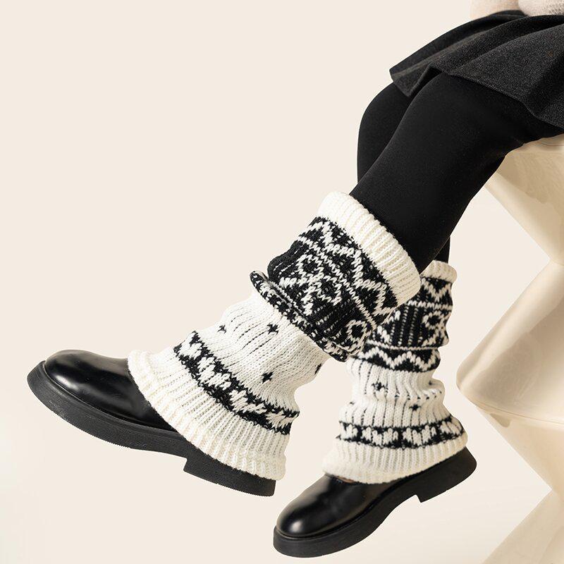Женские термоштаны Fair Isle с флисовой подкладкой и чехлами на носки