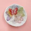 For Necklace Butterfly Beads Laser Colorful Fashion Jewelry Accessories 30 * 23mm DIY Handmade Material Bracelet Making Loose Beads 10pcs