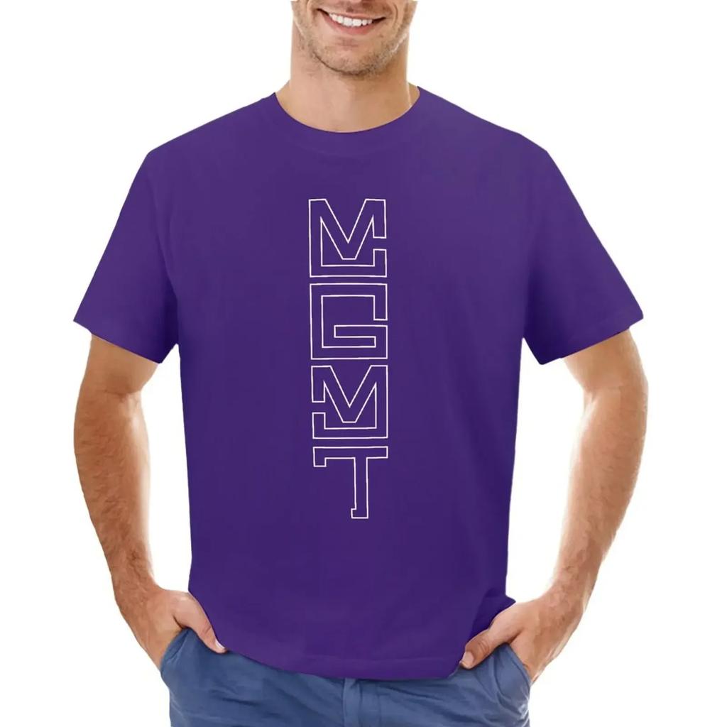 MGMT T-shirt blanks customizeds kawaii clothes mens funny t shirts