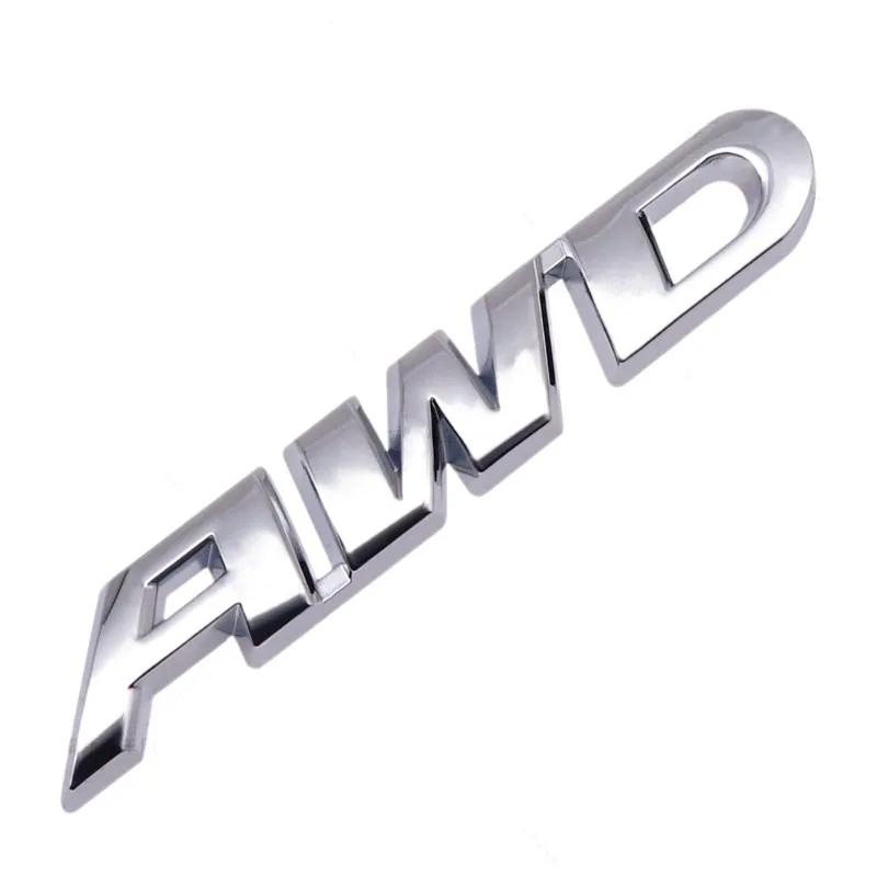 3D Металлический Логотип-Эмблема AWD Наклейка на Крыло Багажник Аксессуары Для Honda Civic CRV Subaru Mazda Toyota RAV4 Kia