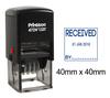 Printtoo Office Stationery Dater Stamp Self Inking With Received By Text Date Rubber