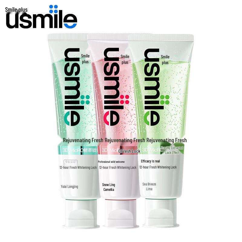 usmile Набор зубных паст для отбеливания и свежего дыхания