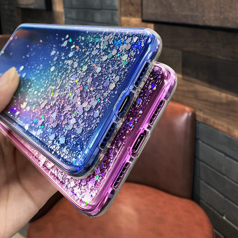 Для Huawei P40 Lite Чехол Блестящий Глиттерный Чехол Huawei P50 P40 P30 Pro P20 P10 P9 Lite Mate 40 30 20 Honor 50 10i 10 20i Pro Чехлы