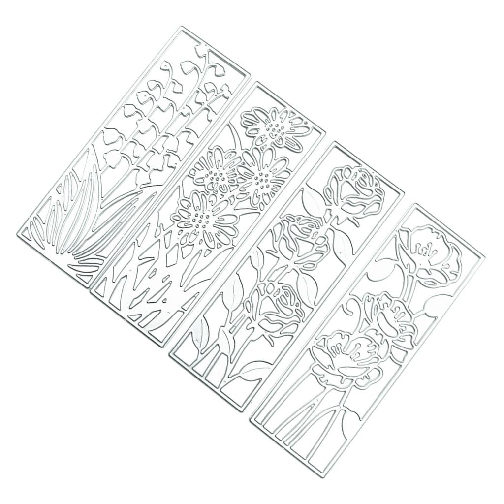Цветочные вырубные штампы, цветочные тисненые вырубные штампы, шаблоны для изготовления открыток, скрапбукинга, DIY бумажного ремесла, фотоальбома