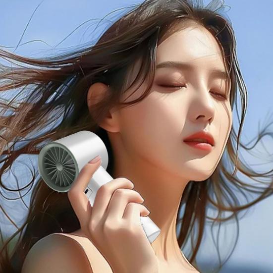Ручной охлаждающий вентилятор с 100-скоростным регулируемым ЖК-дисплеем, USB-зарядкой, летний портативный дорожный карманный мини-персональный вентилятор