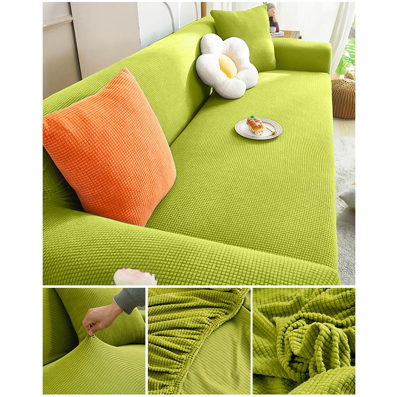 Эластичный жаккардовый чехол для дивана, эластичный чехол для дивана, секционный L-образный чехол для дивана, угловой чехол для гостиной, 1/2/3/4 сиденья