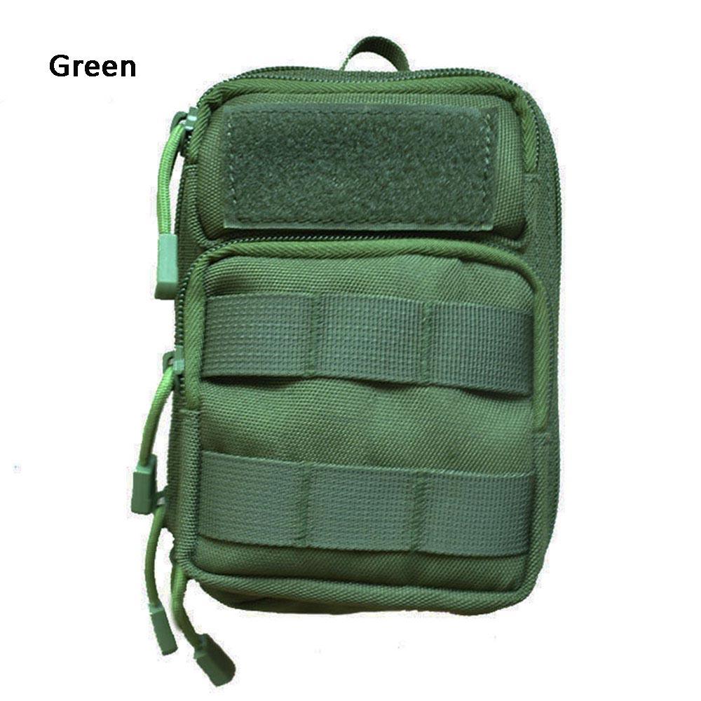 Тактическая сумка-подсумок 1000D. Портативная многофункциональная сумка для хранения вещей с несколькими карманами и регулируемым ремешком для телефона, кошелька, ключей.