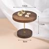 Vintage Round Black Walnut Jewelry Display Holder Necklace Earrings Bracelets Rings Luxury Showcase Stand Trinket Shelf Tray Ornaments Jeweler Seller