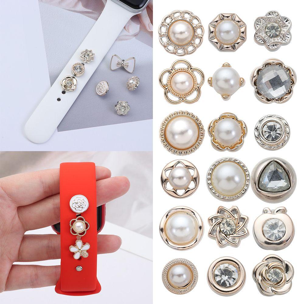 Watch Band Ornament Strap Decorative Ring Nails Wristbelt Charms Ring Nails For Apple Watch Band