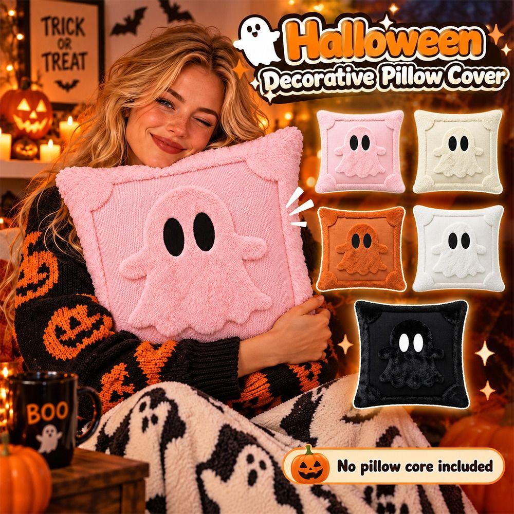 Ghost Decorative Pillowcase Washable Stuffed Pillow Case Soft Cushion Covers Holiday Decor