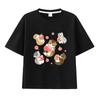 New Summer Catprinted Shortsleeved Tshirt A Cute and Trendy Outfit Featuring A Cartoon Shark Cat Kids Clothes Boys  Girl