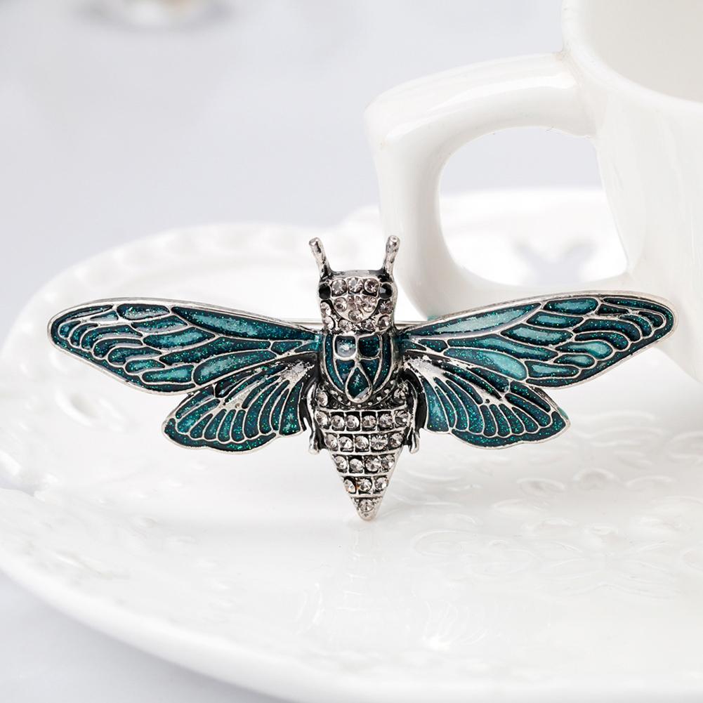 Women Lady New Fashion Epoxy Retro Personality Bee Brooch Clothing Accessories