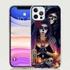 Catrina Beautiful Rose Girl Skull Case Phone Cover for Apple iphone 16 15 14 13 12 Mini 11 Pro Max 16E X XS XR 7 Plus 8 + SE 202