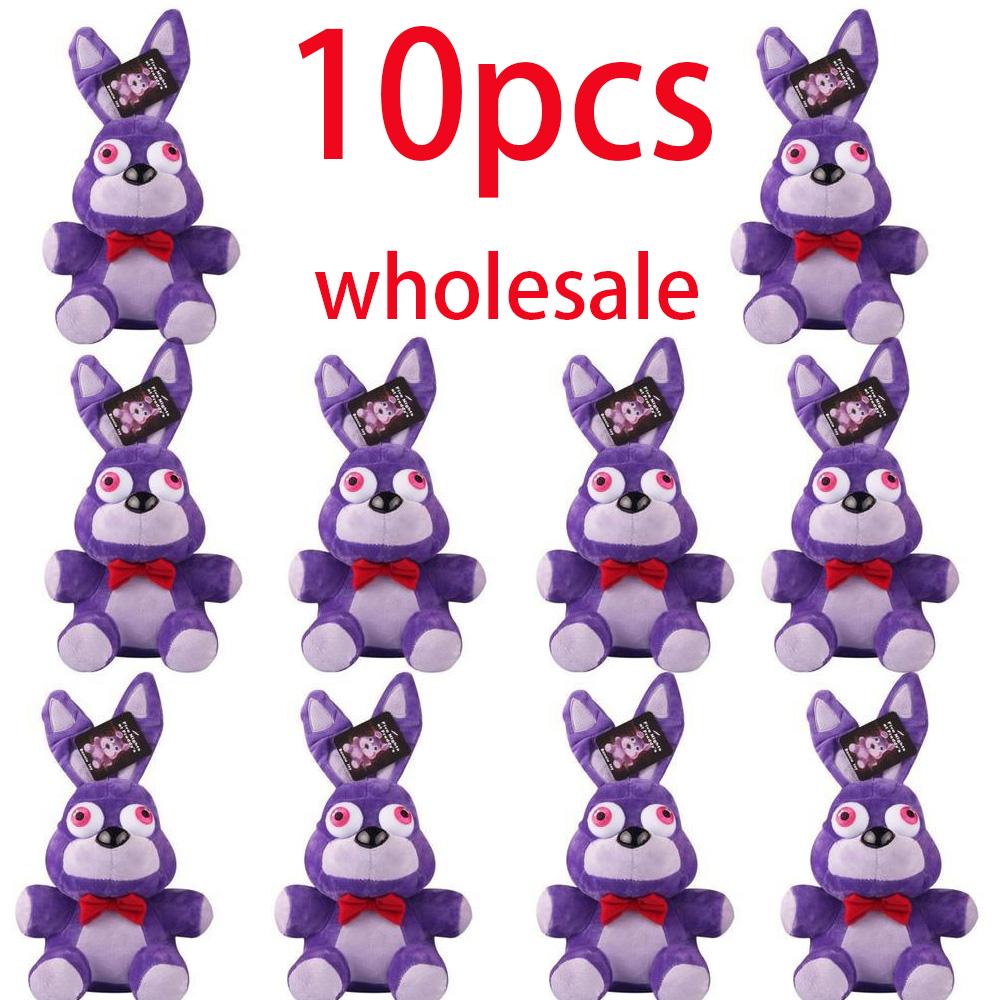spot  New FiveNight At Freddy Fnaf Cute Plush Toys Game Doll Bonnie Bear Foxy Cartoon Stuffed Dolls Freddy Toys For Children Gif