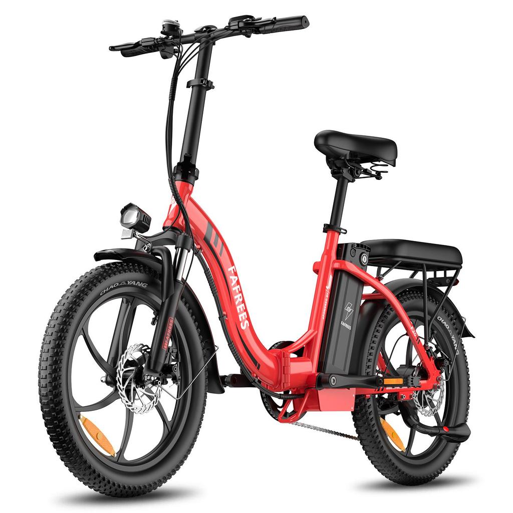 FAFREES F20 Adult Electric Bike 250W Brushless Motor 36V18Ah High-Capacity Battery Multiple Color Options, Compact Commuter E-Bike