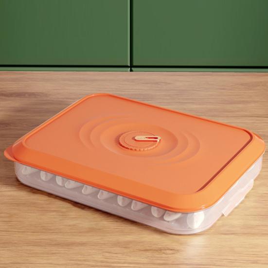 Dumpling Organizer Stackable Cold Retention PP Convenient Use Refrigerator Organizer Kitchen Supplies