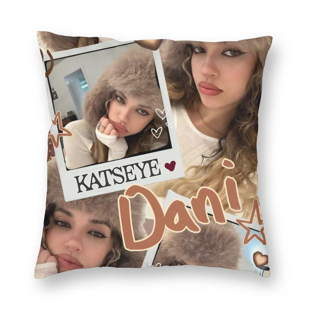 KATSEYE Юн Чэ Kpop Y2K Группа Наволочка Печатная Полиэстер Чехол для Подушки Декоративная Наволочка для Подушки