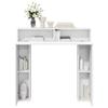 Fireplace Surround White 102 x 18 x 100.5 cm Wood based Panel