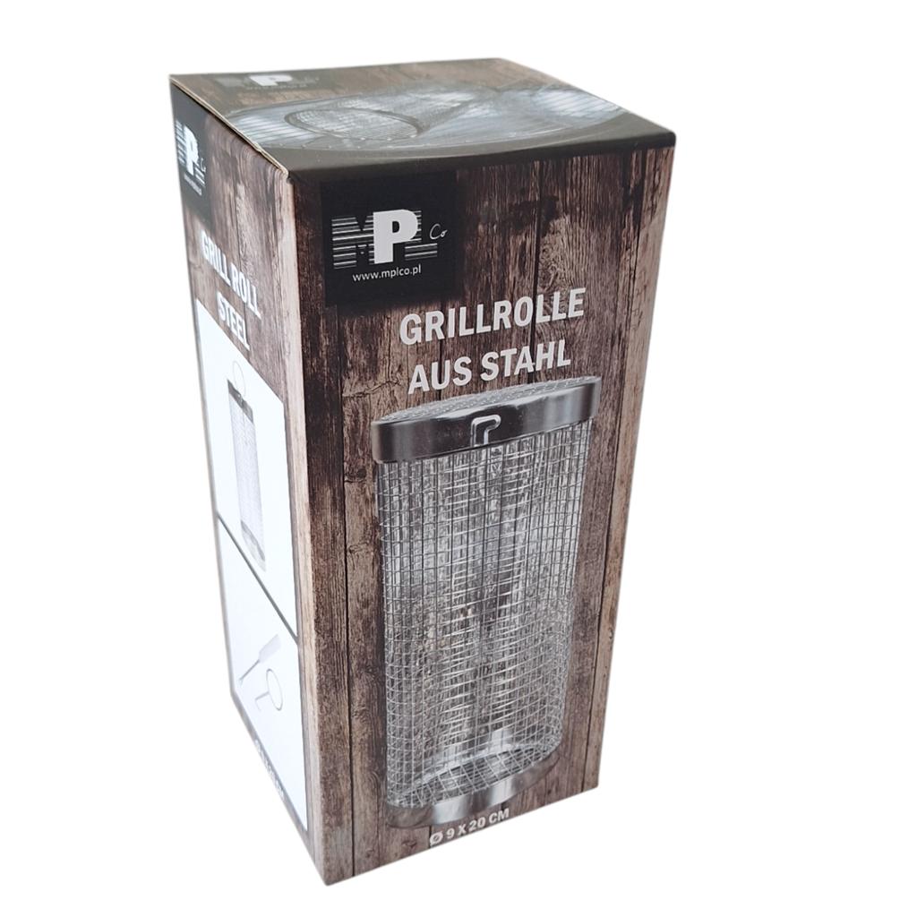 TUBE BASKET 20cm FOR GRILLING CLOSED FOR GRILLING VEGETABLES MEAT FISH FRIES