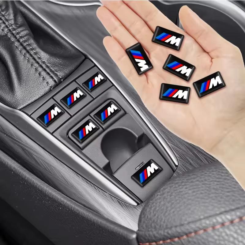 10Pcs Car Steering Wheel Badge Stickers Accessories For BMW M Performance E46 E90 F10 F30 X3 F20 E60 E70 E39 E36 E87 X7 V3W