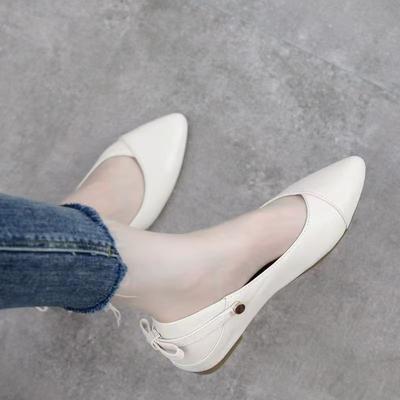 Женские туфли-лодочки лето 2025 новая темпераментная модель на толстом каблуке и высоком каблуке женские корейская версия универсальные рабочие туфли нежный стиль женская обувь