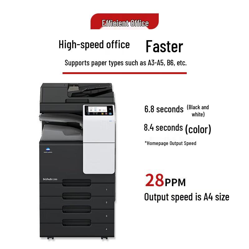 Konica Minolta bizhub C300i A3 Color Multifunction Printer CN plug (adapter included)