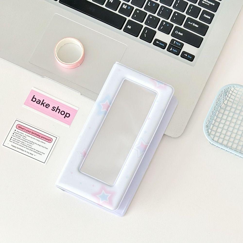 4 Grids Photo Album Storage Book 5 Inch Photocard Album Holder Kawaii Card Pack