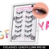 Xiaomi GROINNEYA Cat Eyelashes False Eyelashes Fluffy Faux Mink Lashes Wispy Lashes Natural Look Wispy Winged End Eye Elongated Lashes