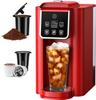 Кофемашина для одной порции 2.0, K-Cup и молотый кофе, объем заваривания 6-14 унций, резервуар 50 унций, режим «Крепкий», нержавеющая сталь, черный