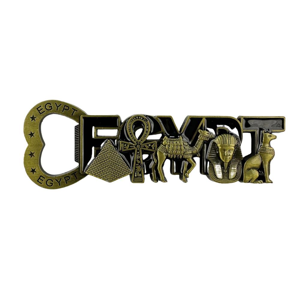 Расписанный вручную полимерный магнит на холодильник «Пирамиды и Сфинкс в Египте» - Туристический сувенир. Бесплатная доставка!