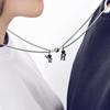 1Pair Spaceman Magnetic Pendant Necklace Astronaut Star Necklace Couple Necklace