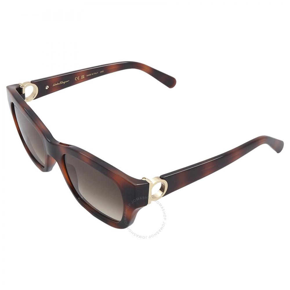 Salvatore Ferragamo Grey Gradient Square Ladies Sunglasses Sf1012s 214 53