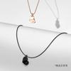 Emporio Armani necklace Rotate and fold to freely change love, one ornament, two wearable stainless steel Black F basic packaging-brand original box